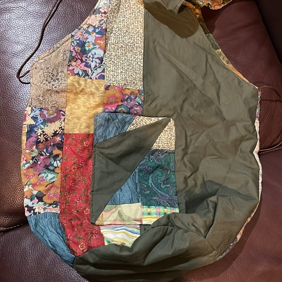 Tye Dye Boho Hippie Chic Beachy Reversible Hobo Cloth Bag Tote - Picture 9 of 10